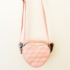 OMG! Accessories Winged Heart Crossbody Bag
